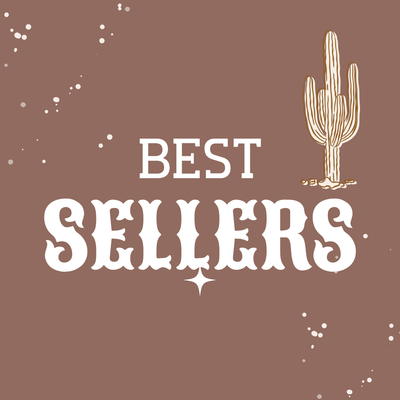Best Sellers collection logo featuring whimsical text and cactus design