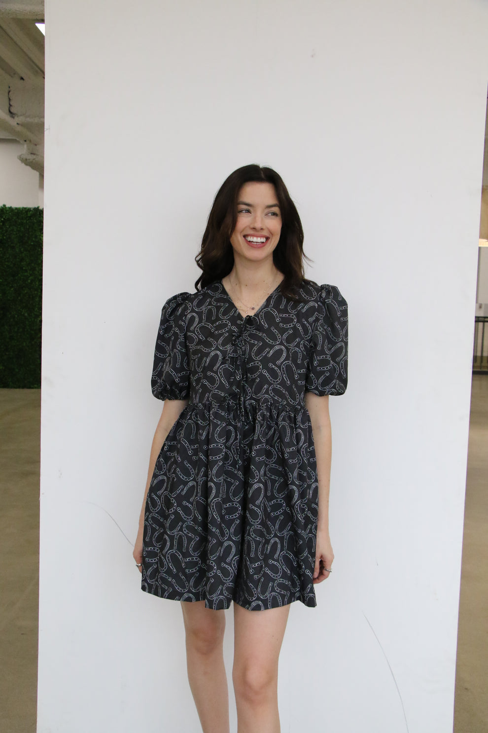 HORSESHOE TIE DRESS