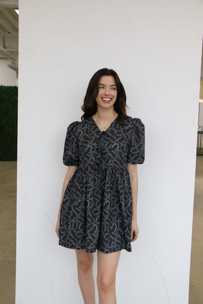 HORSESHOE TIE DRESS