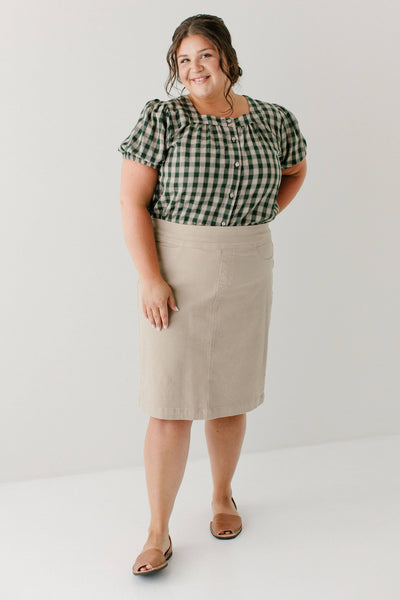 'Sadie' Green Gingham