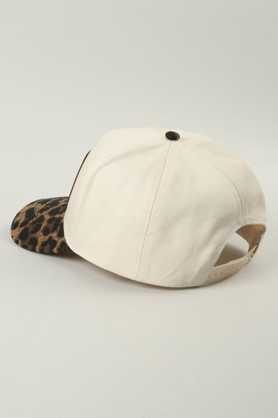 Howdy Darlin' Embroidered Leopard Brim Trucker Hat