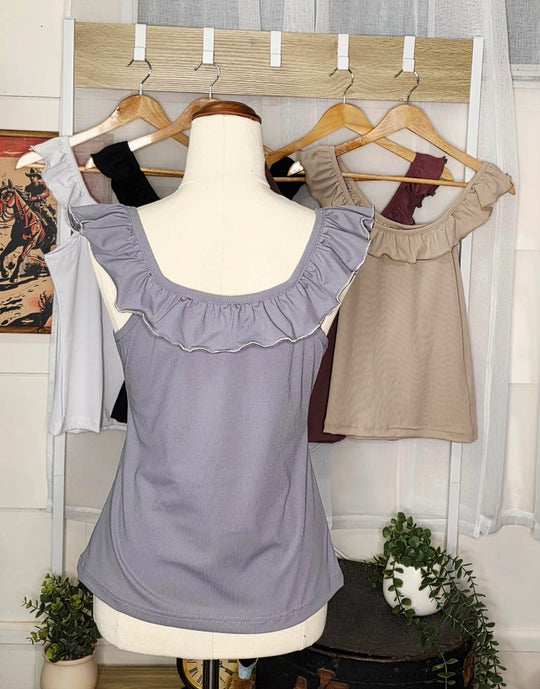 The Prairie Ruffle Tank