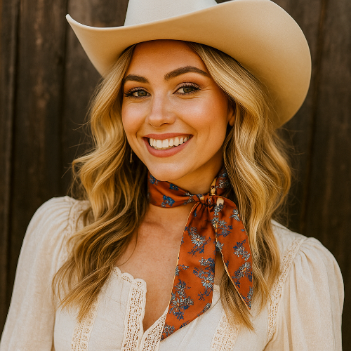 Brown and Tan Western Skinny 