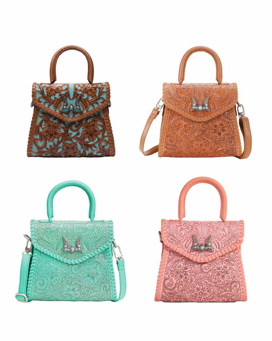 Loyal West Leon Mini Handle Purse - Whiskey &amp; Water