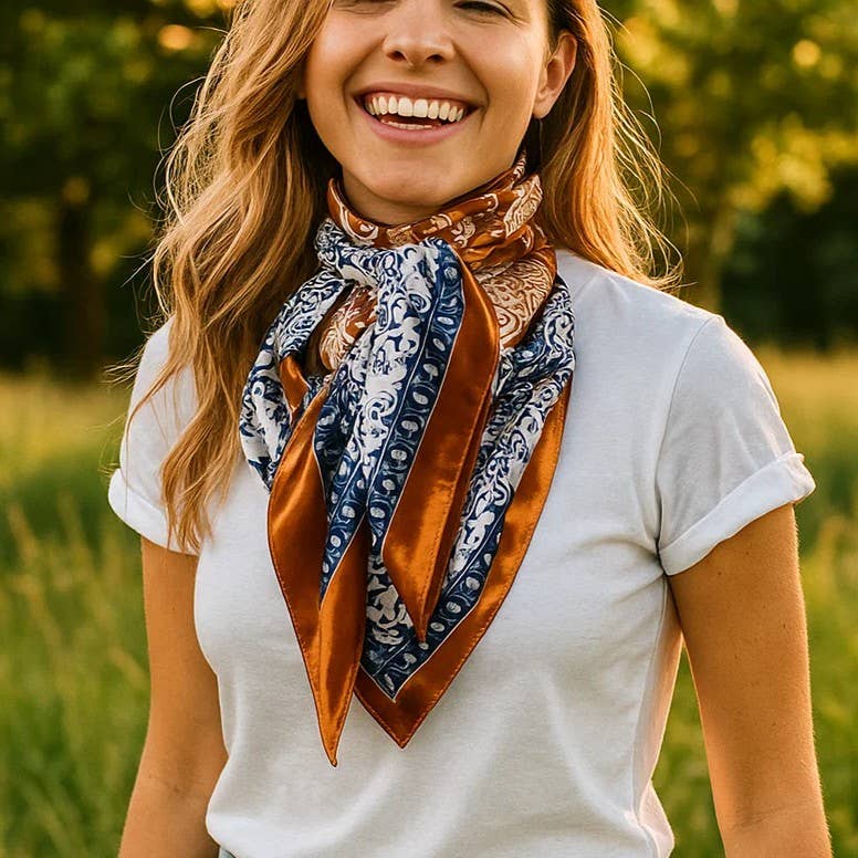 35X35 Rust & Navy
