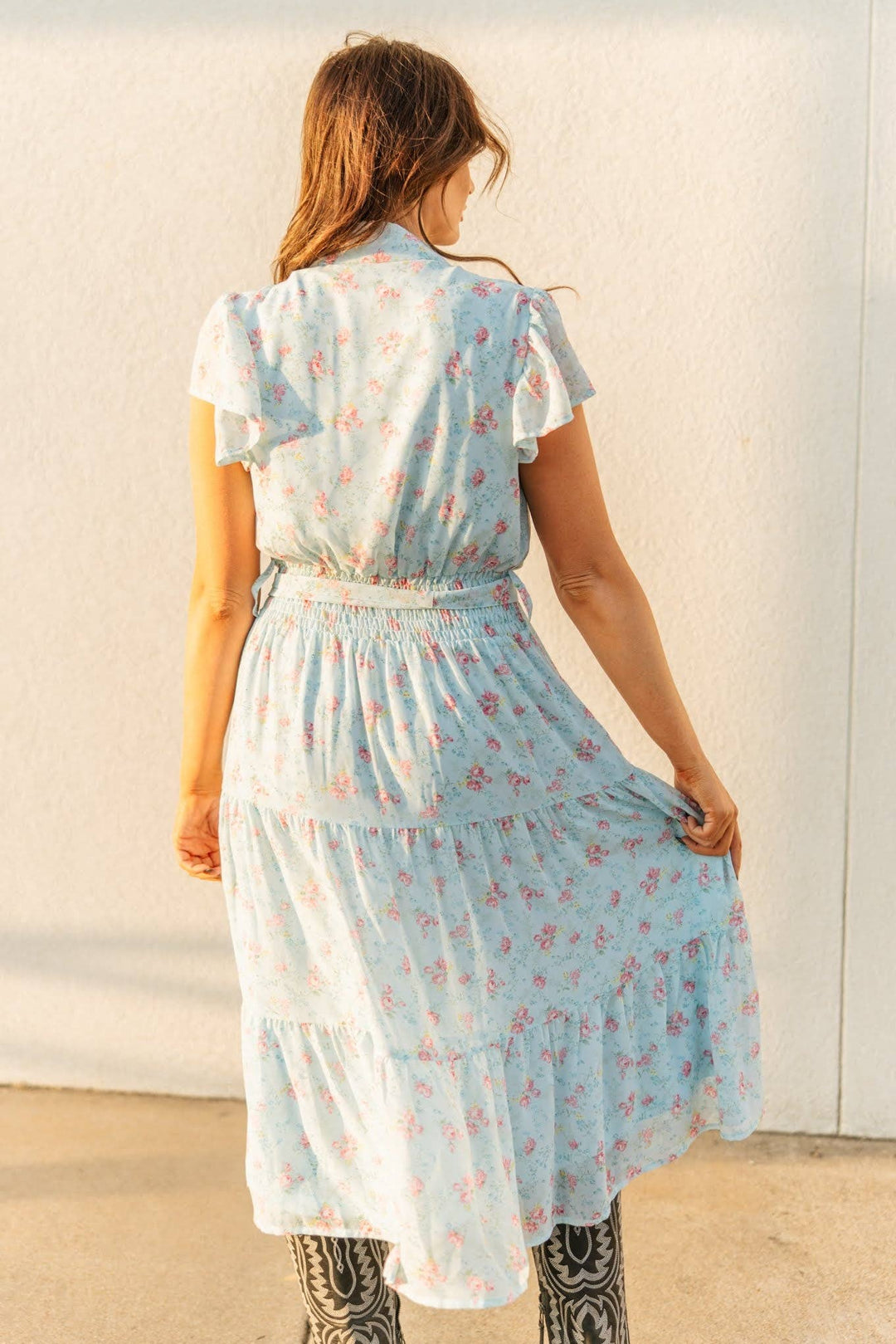Sienna BLUE FLORAL DRESS