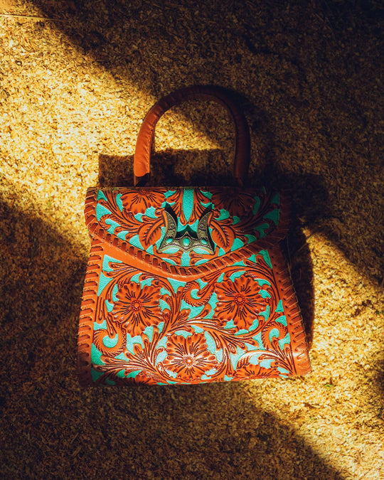 Loyal West Leon Mini Handle Purse - Whiskey &amp; Water