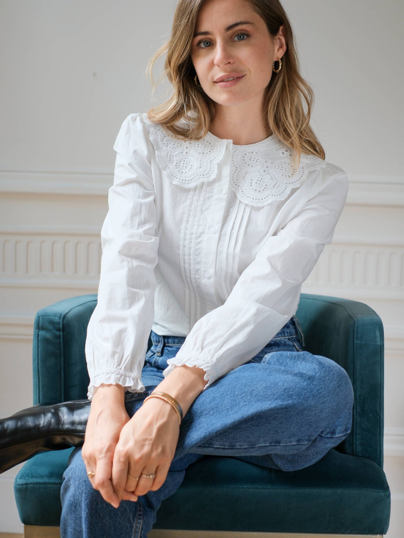 DANIELA Petal Embroidered