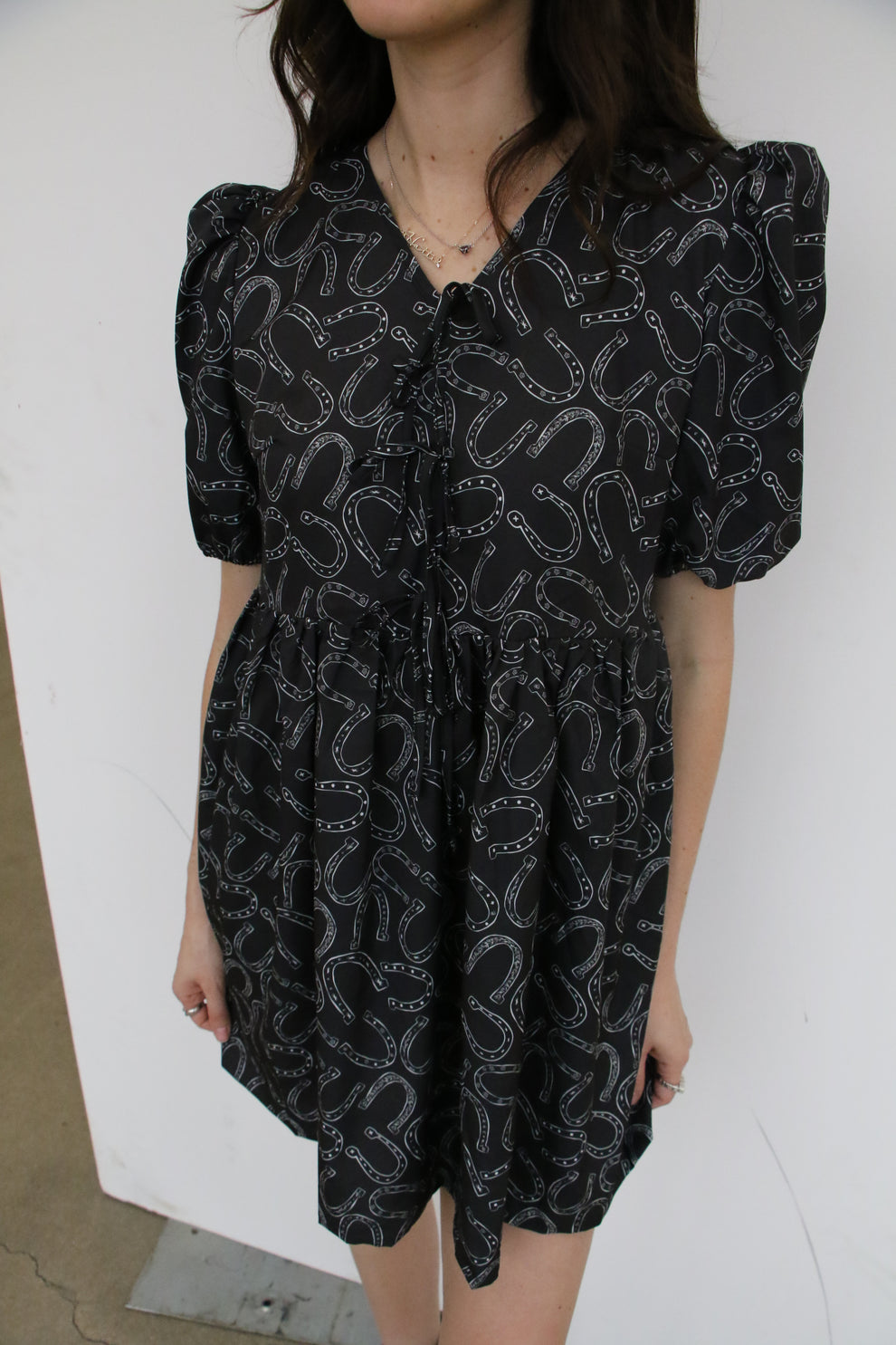 HORSESHOE TIE DRESS