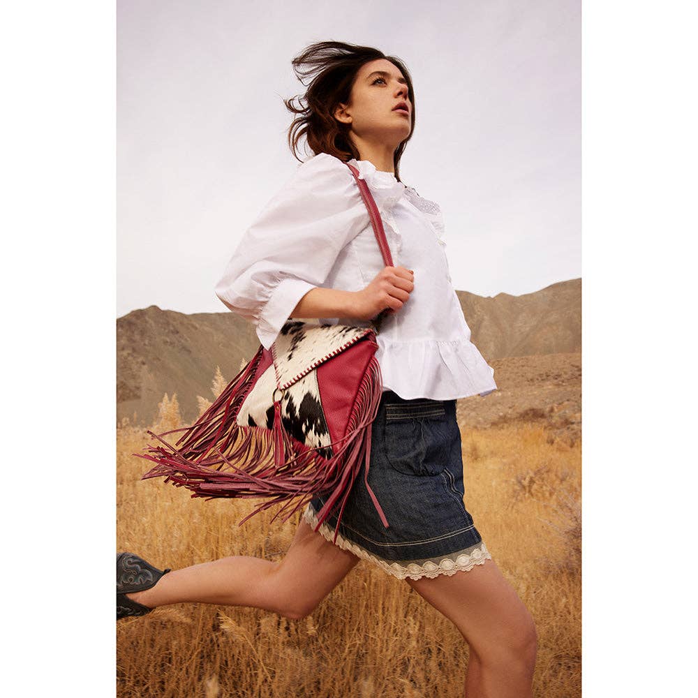 Letterstone Trail Fringe Leather &amp; Hairon Bag