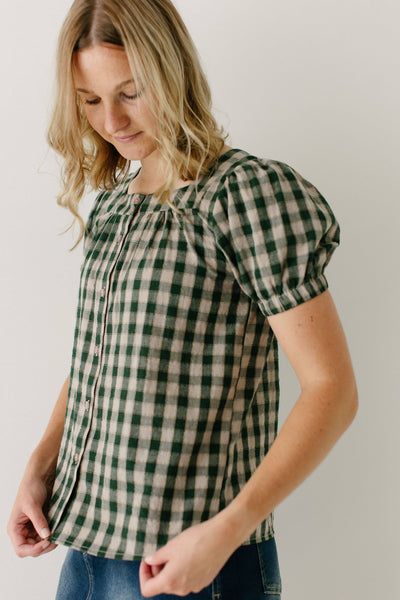 'Sadie' Green Gingham