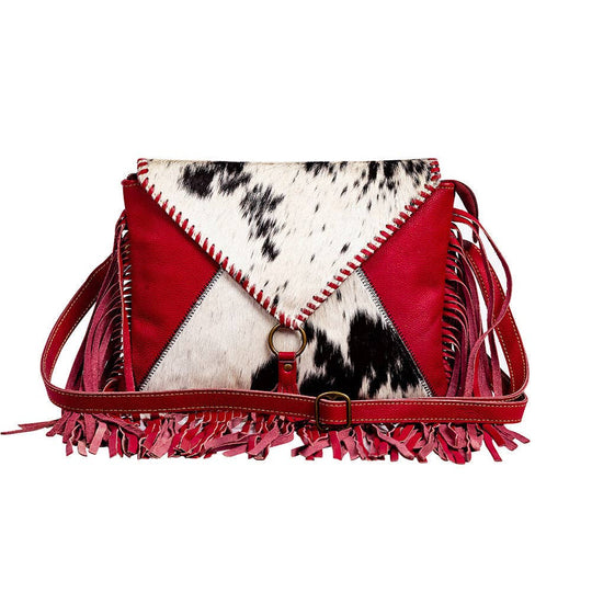 Letterstone Trail Fringe Leather &amp; Hairon Bag