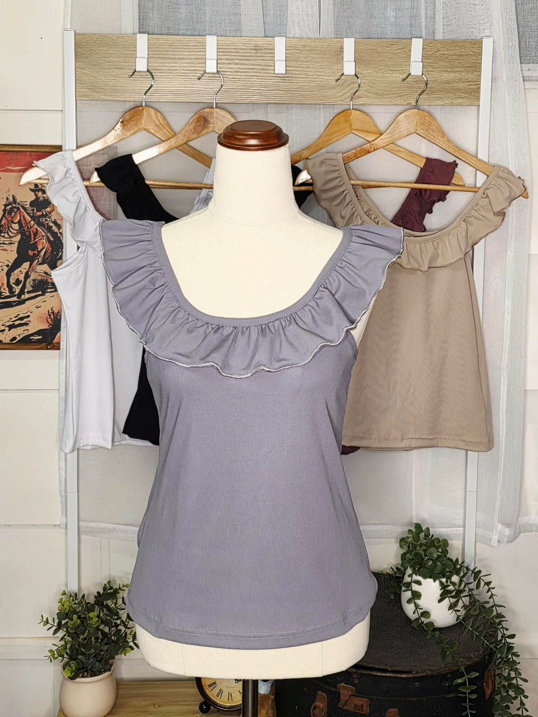 The Prairie Ruffle Tank