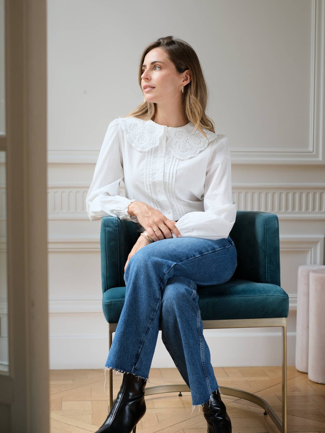 DANIELA Petal Embroidered