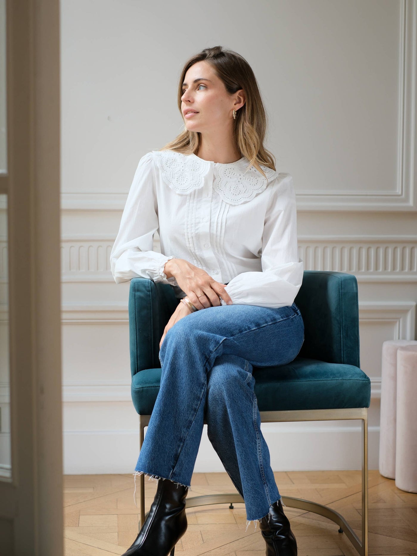 DANIELA Petal Embroidered