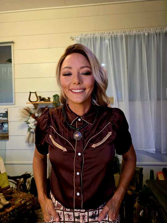 Shelby Pearl Snap Blouse