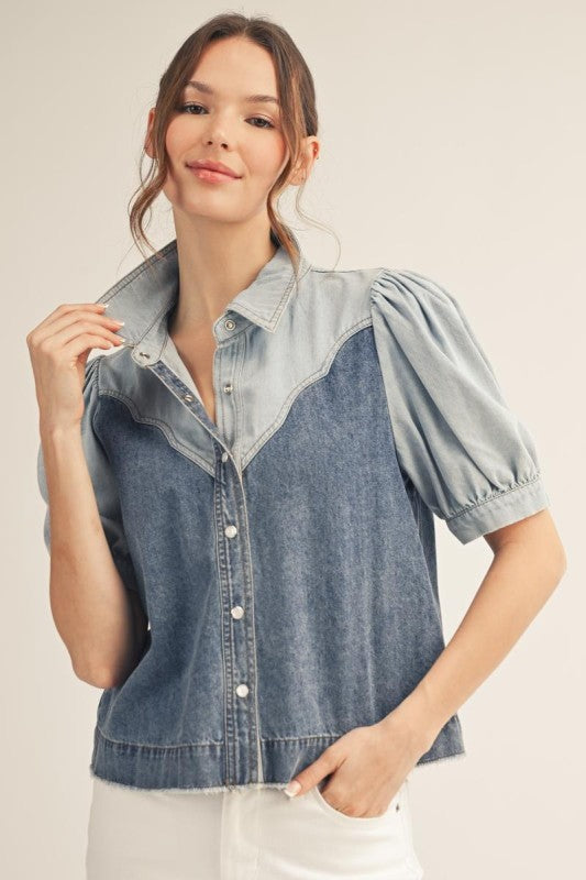 Belle 2 tonne Blouse