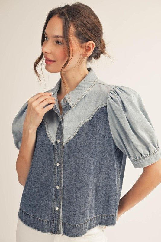 Belle 2 tonne Blouse