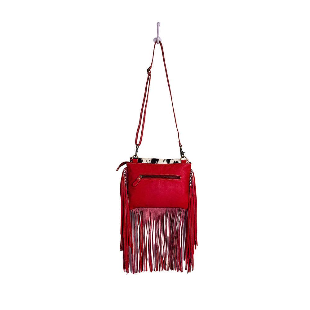 Letterstone Trail Fringe Leather &amp; Hairon Bag