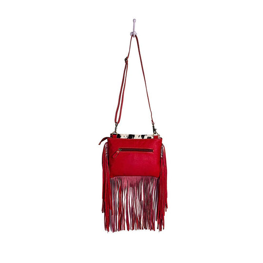 Letterstone Trail Fringe Leather &amp; Hairon Bag