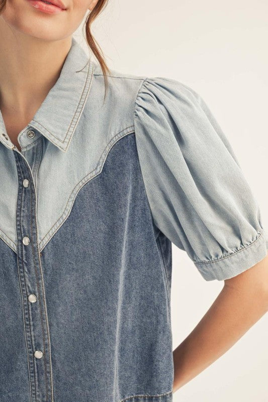 Belle 2 tonne Blouse