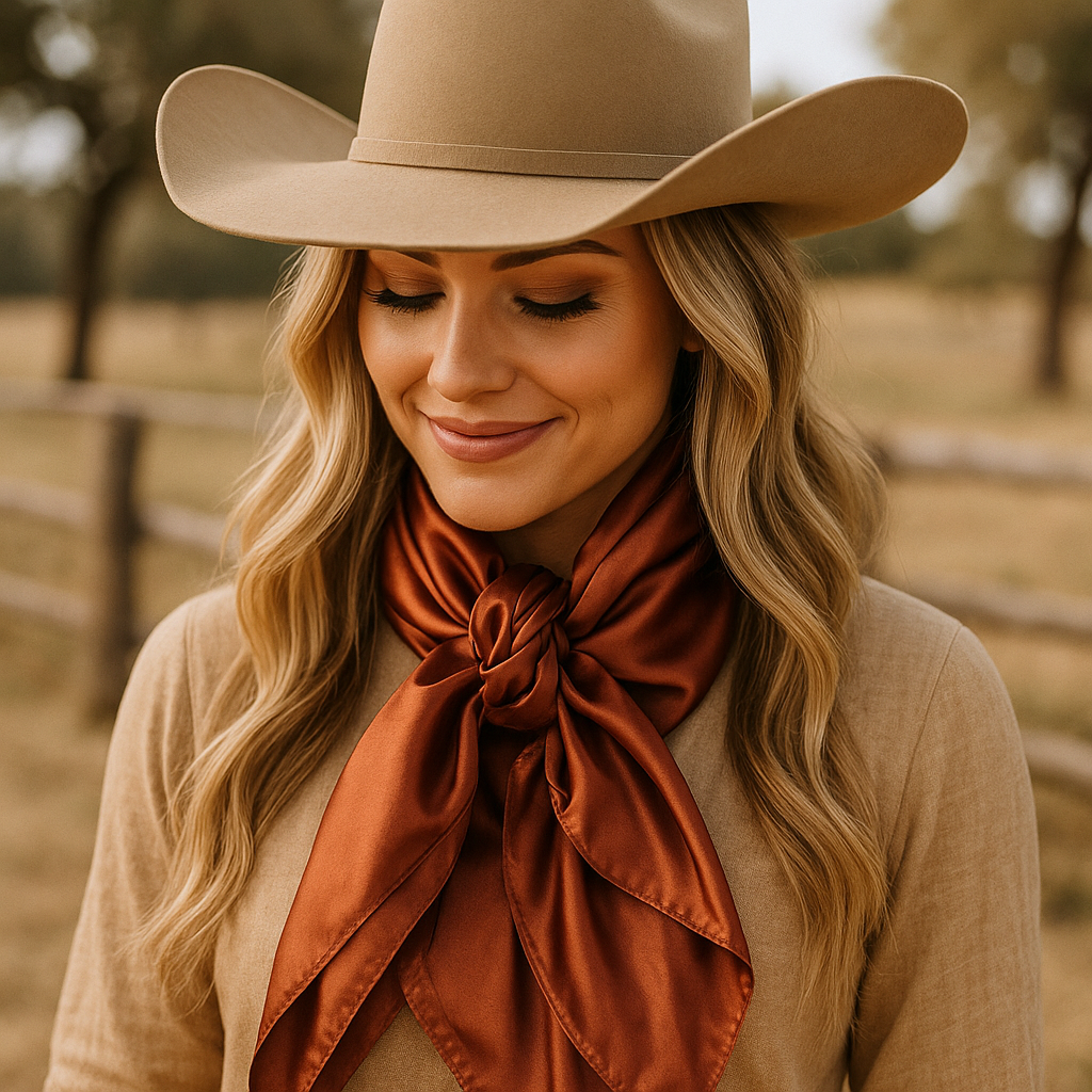 35X35 Solid Rust Wild Rag