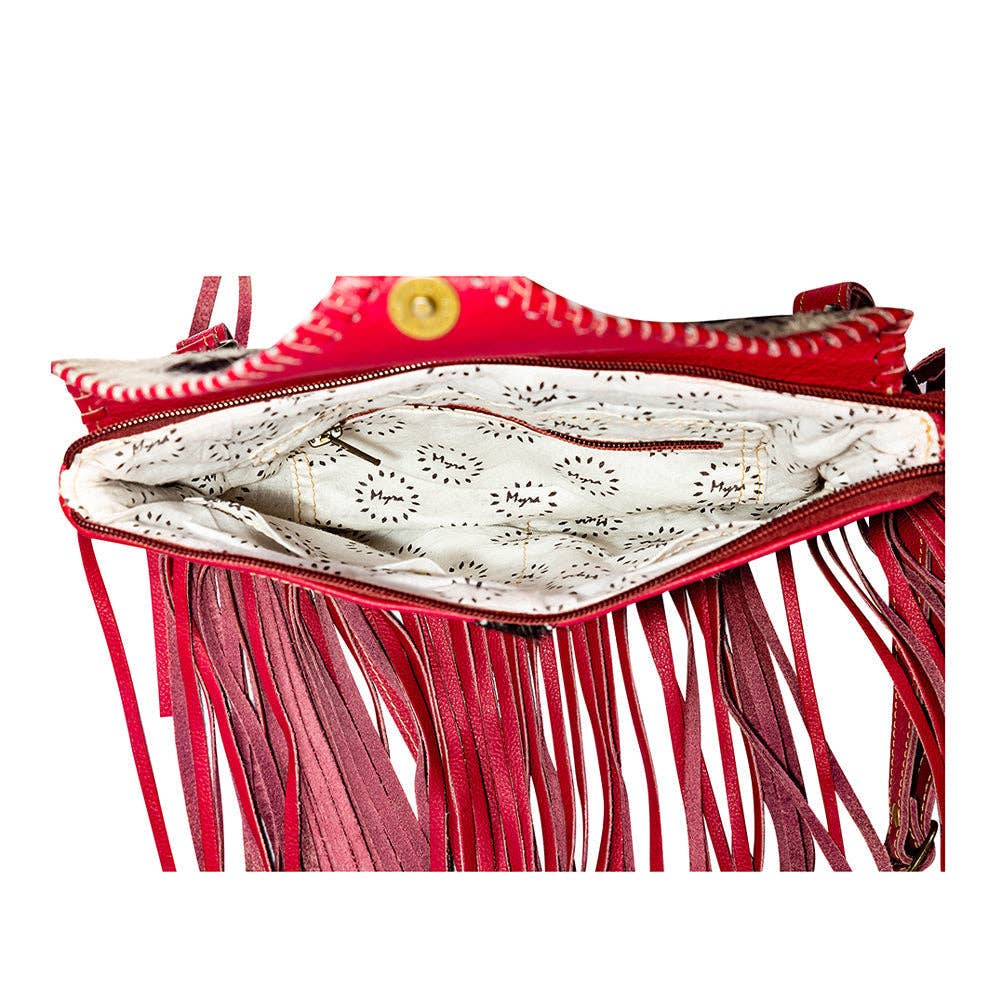 Letterstone Trail Fringe Leather &amp; Hairon Bag
